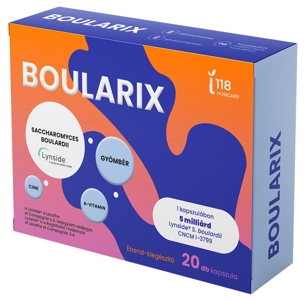 Boularix étrend-kiegészítő doboza - bélrendszer támogatása